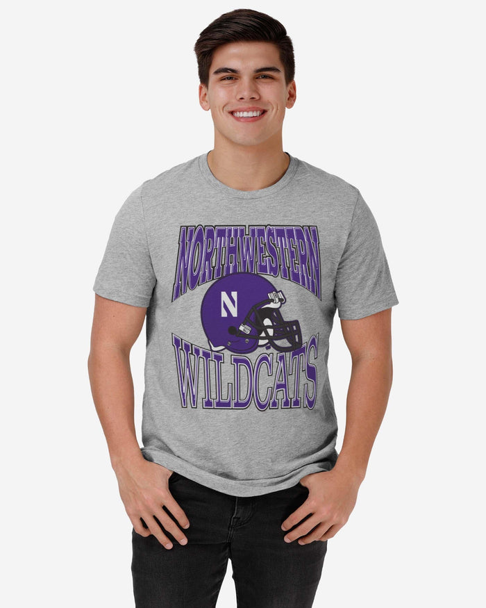 Northwestern Wildcats Classic Team Helmet T-Shirt FOCO - FOCO.com