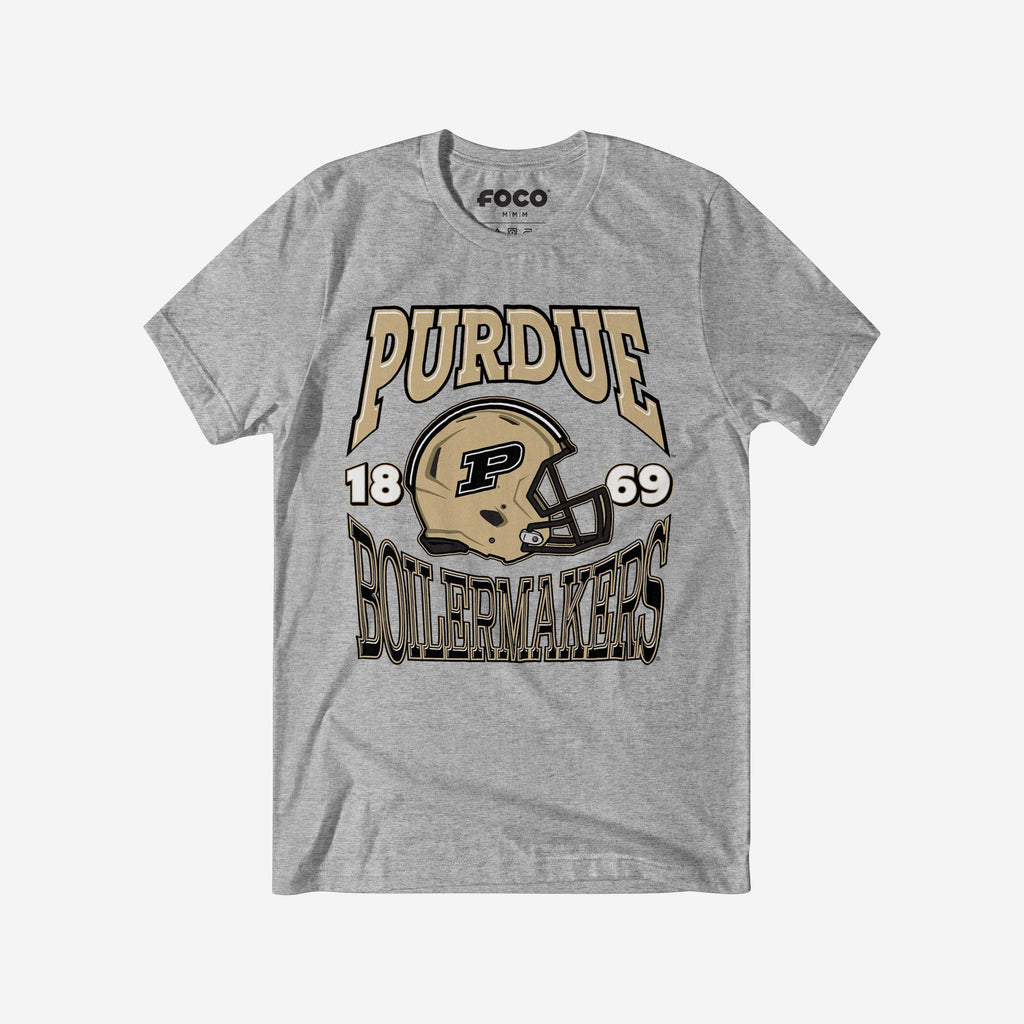 Purdue Boilermakers Classic Team Helmet T-Shirt FOCO S - FOCO.com