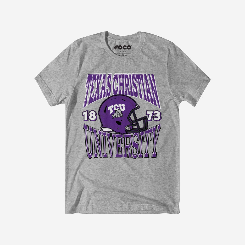 TCU Horned Frogs Classic Team Helmet T-Shirt FOCO S - FOCO.com