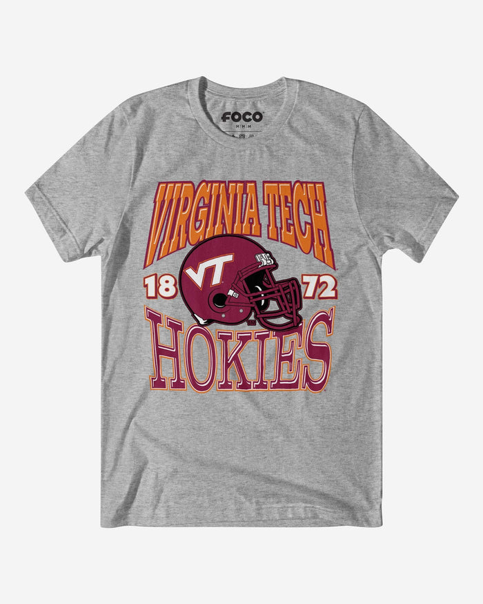 Virginia Tech Hokies Classic Team Helmet T-Shirt FOCO S - FOCO.com