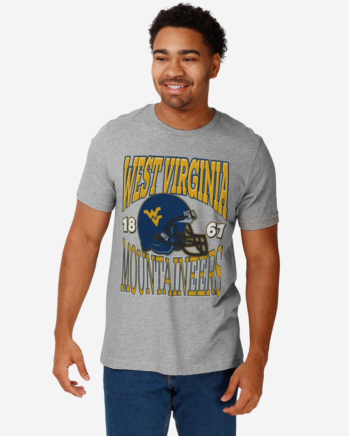 West Virginia Mountaineers Classic Team Helmet T-Shirt FOCO - FOCO.com