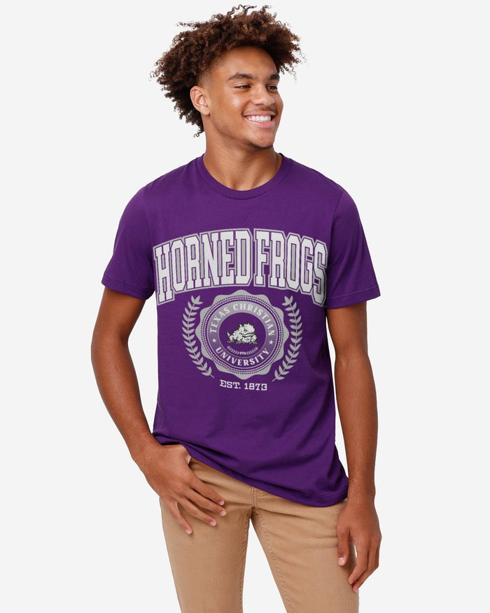 TCU Horned Frogs Team Crest T-Shirt FOCO - FOCO.com