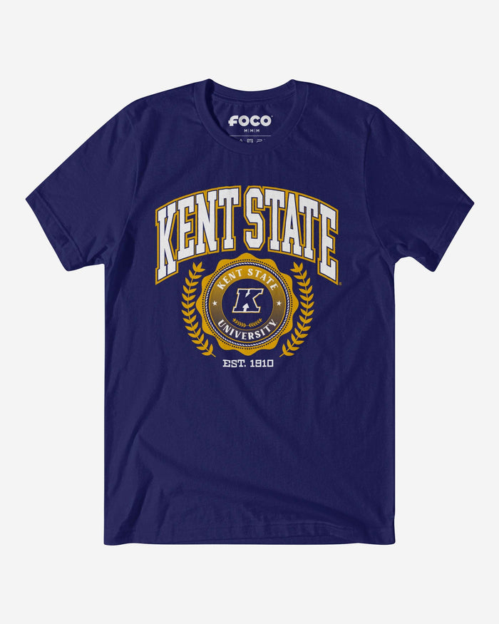 Kent State Golden Flashes Team Crest T-Shirt FOCO Team Navy S - FOCO.com