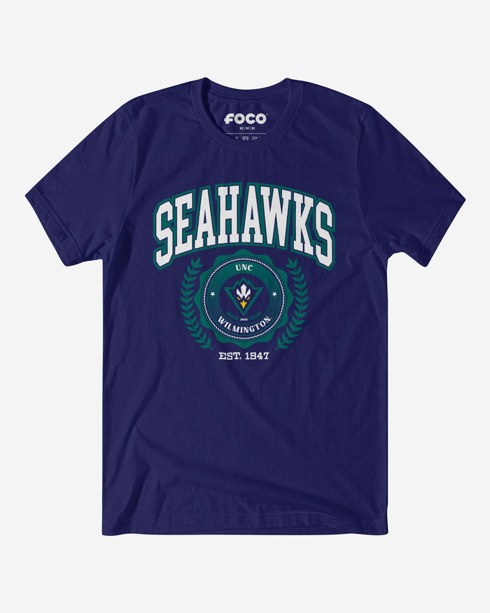 UNC Wilmington Seahawks Team Crest T-Shirt FOCO Team Navy S - FOCO.com