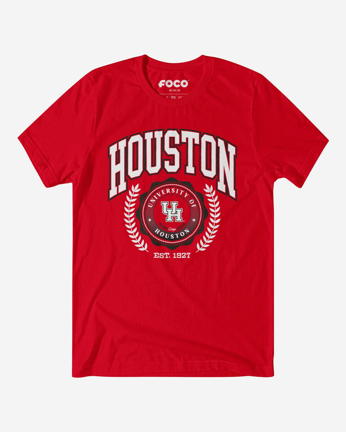 Houston Cougars Team Crest T-Shirt FOCO Red S - FOCO.com