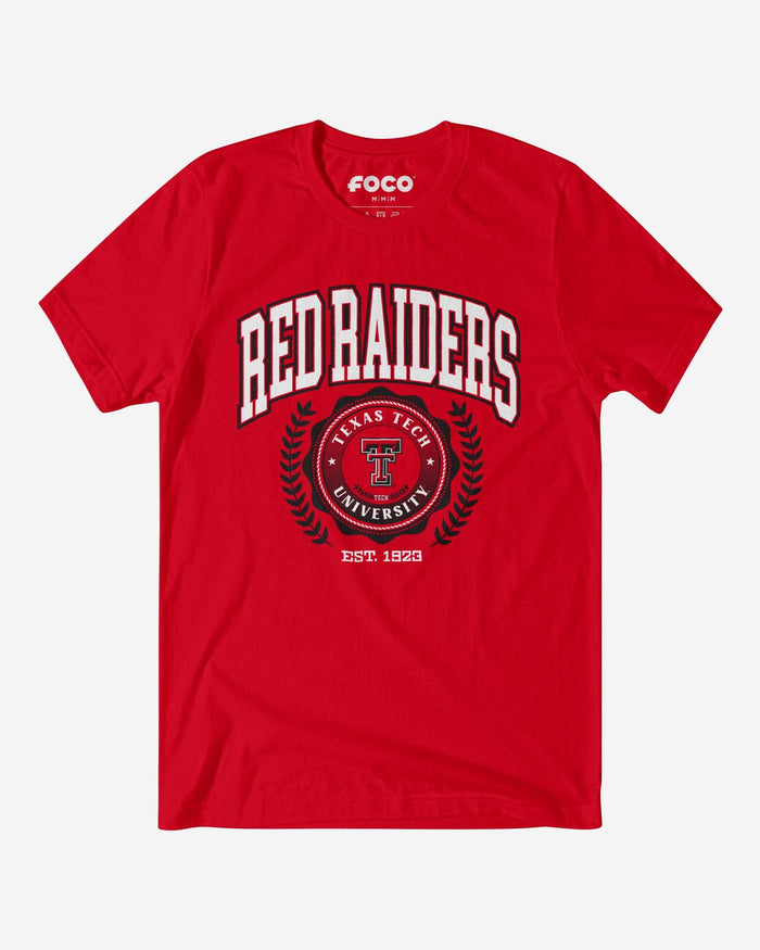 Texas Tech Red Raiders Team Crest T-Shirt FOCO Red S - FOCO.com