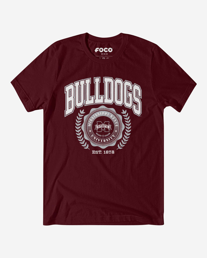 Mississippi State Bulldogs Team Crest T-Shirt FOCO Maroon S - FOCO.com