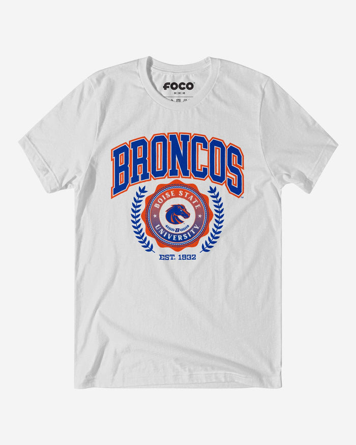 Boise State Broncos Team Crest T-Shirt FOCO White S - FOCO.com