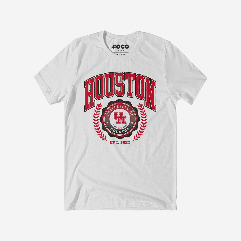 Houston Cougars Team Crest T-Shirt FOCO White S - FOCO.com