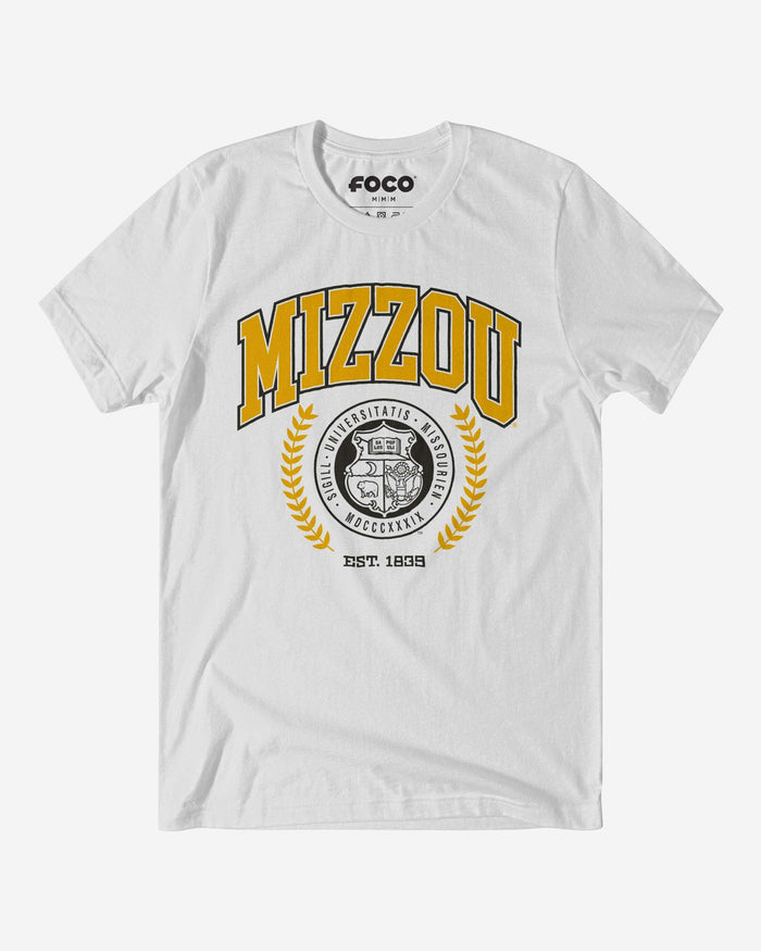 Missouri Tigers Team Crest T-Shirt FOCO White S - FOCO.com