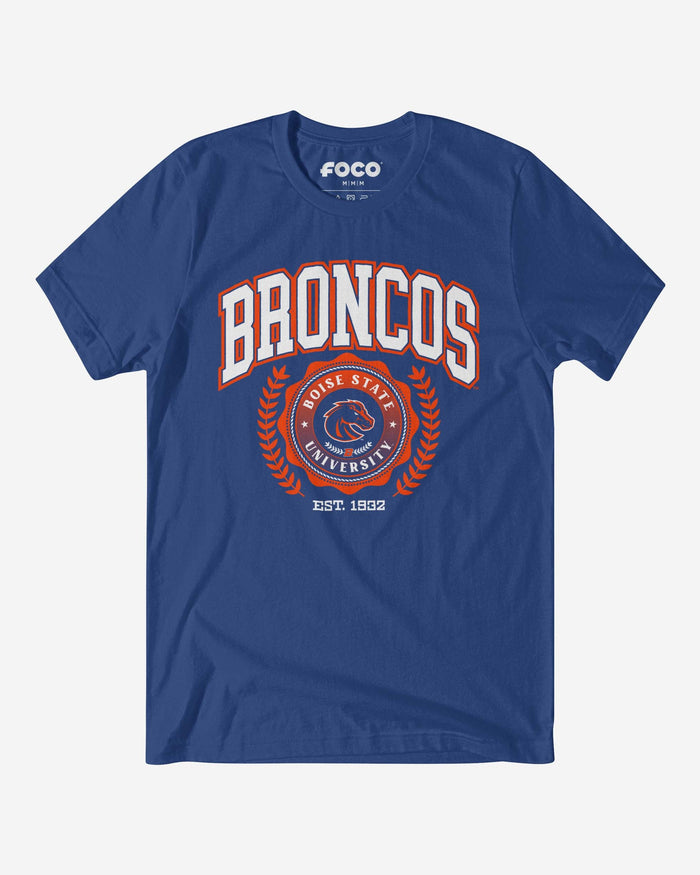 Boise State Broncos Team Crest T-Shirt FOCO True Royal S - FOCO.com