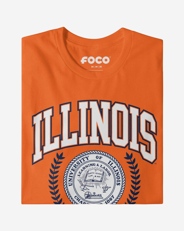 Illinois Fighting Illini Team Crest T-Shirt FOCO - FOCO.com