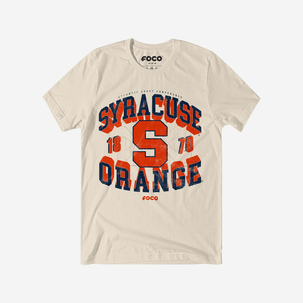 Syracuse Orange Court Arched Wordmark T-Shirt FOCO S - FOCO.com