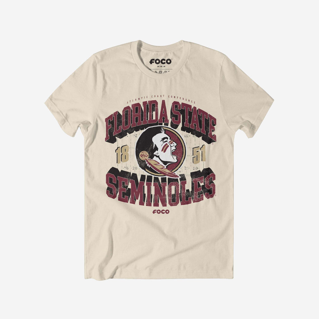 Florida State Seminoles Field Arched Wordmark T-Shirt FOCO S - FOCO.com