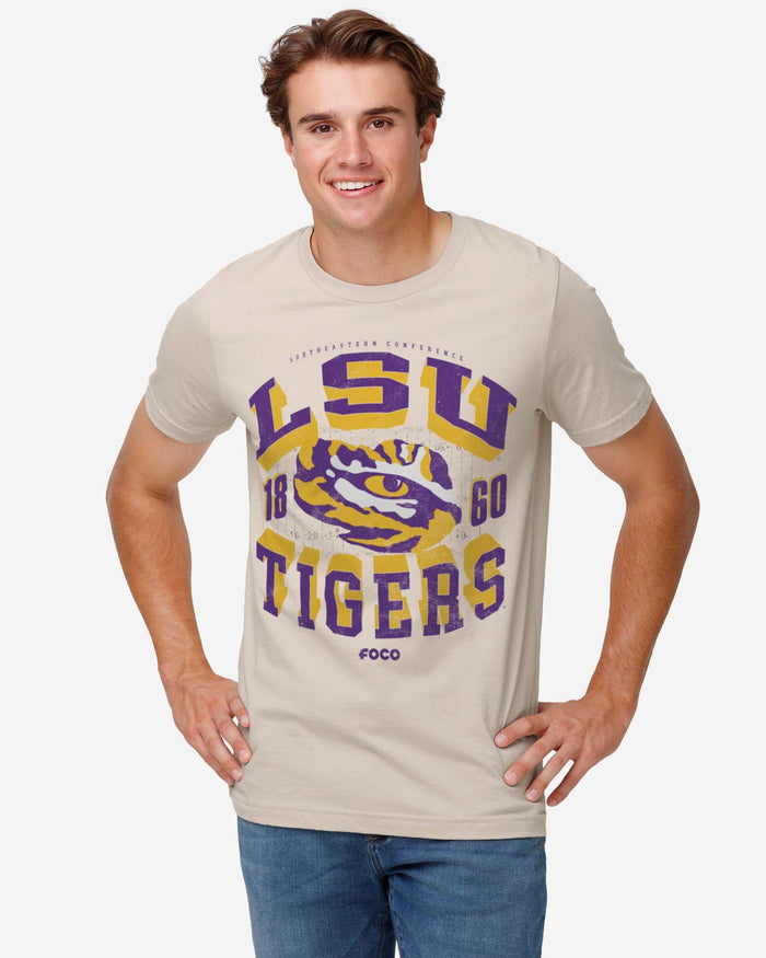 LSU Tigers Field Arched Wordmark T-Shirt FOCO - FOCO.com