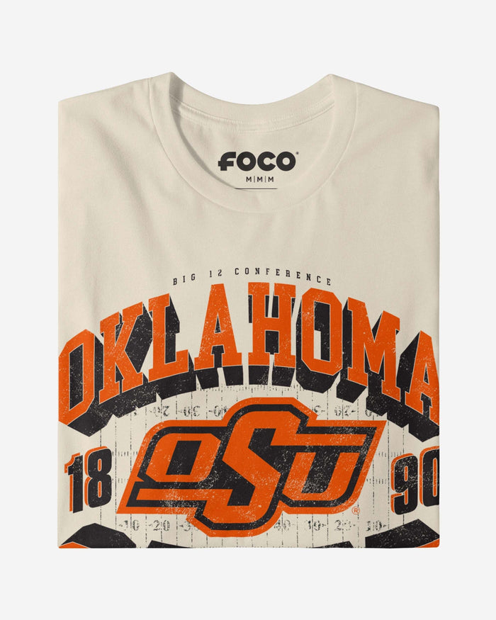 Oklahoma State Cowboys Field Arched Wordmark T-Shirt FOCO - FOCO.com