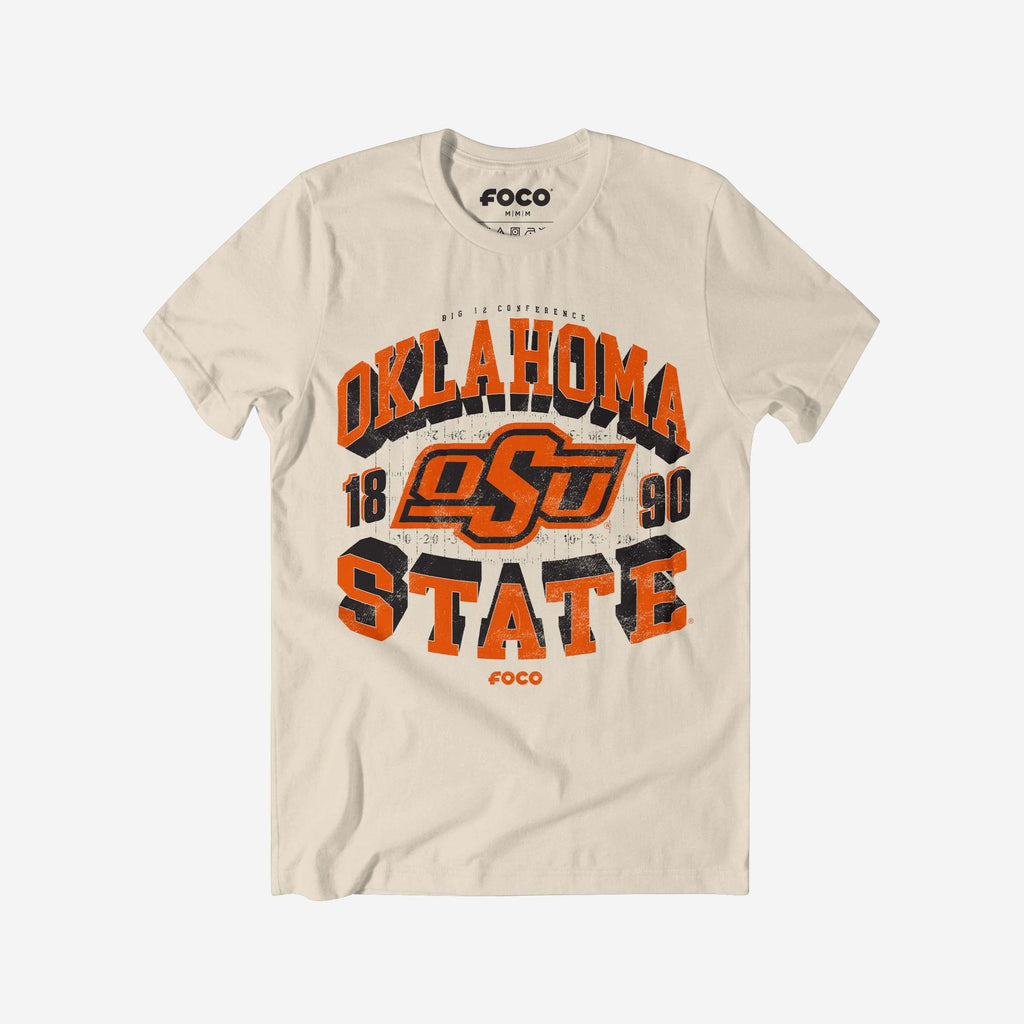 Oklahoma State Cowboys Field Arched Wordmark T-Shirt FOCO - FOCO.com