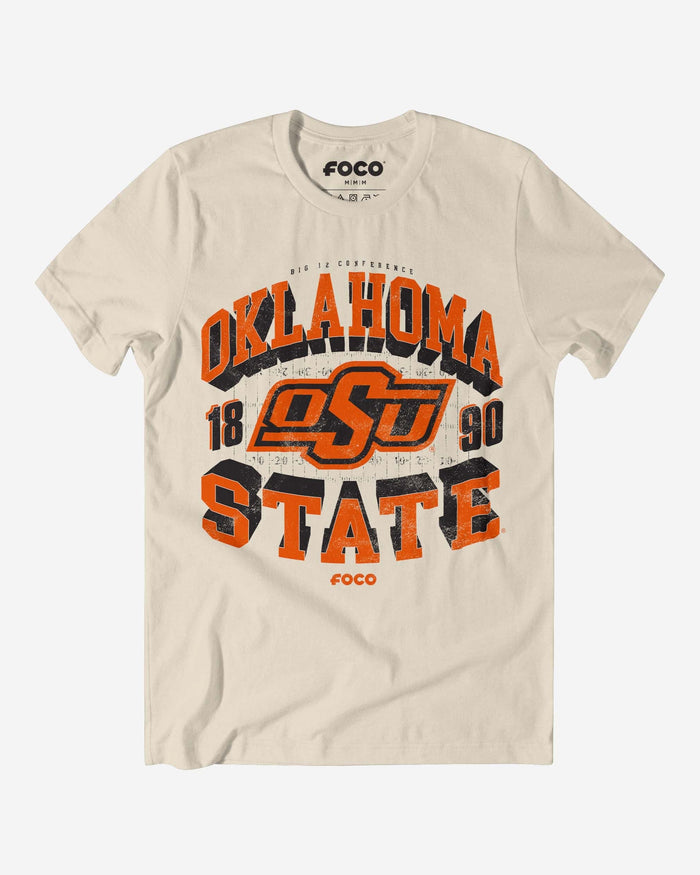 Oklahoma State Cowboys Field Arched Wordmark T-Shirt FOCO - FOCO.com