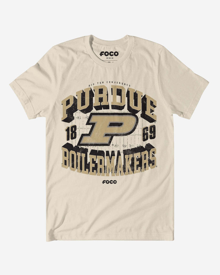 Purdue Boilermakers Field Arched Wordmark T-Shirt FOCO S - FOCO.com