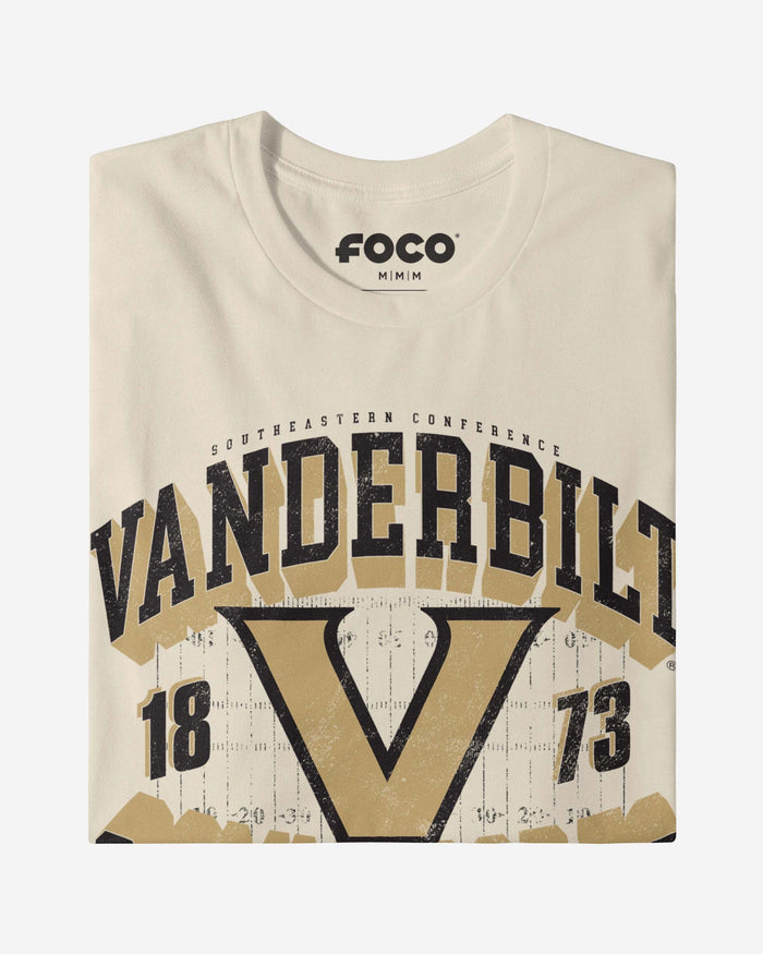 Vanderbilt Commodores Field Arched Wordmark T-Shirt FOCO - FOCO.com