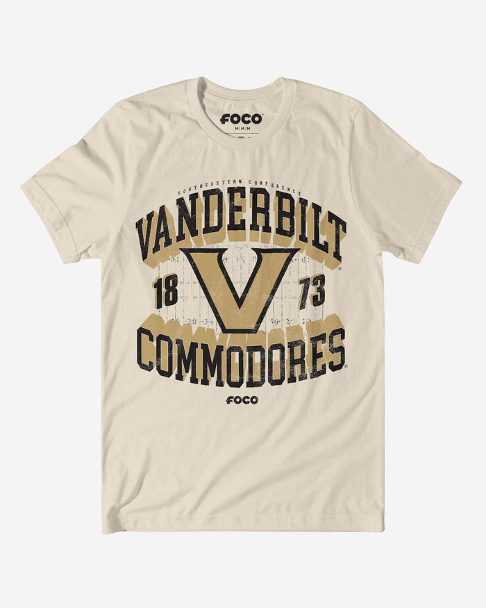 Vanderbilt Commodores Field Arched Wordmark T-Shirt FOCO S - FOCO.com