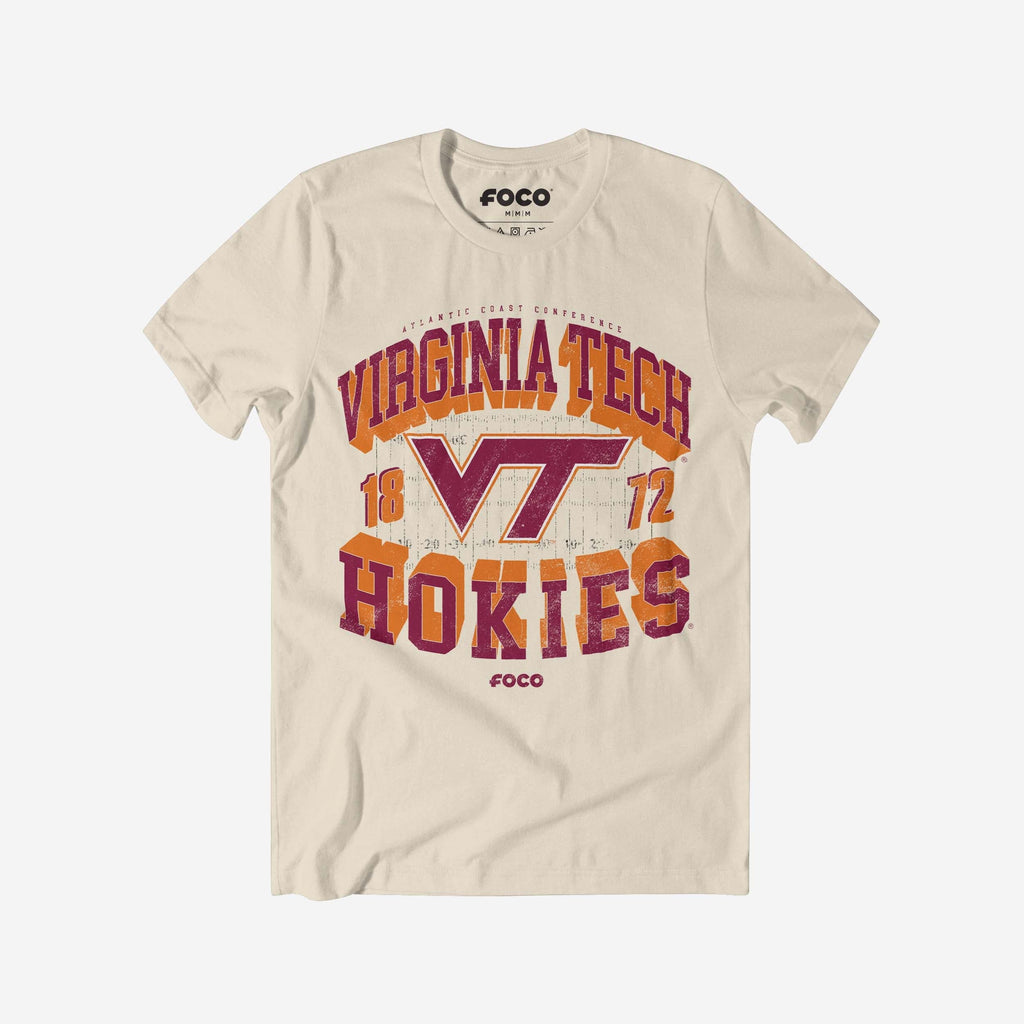 Virginia Tech Hokies Field Arched Wordmark T-Shirt FOCO S - FOCO.com