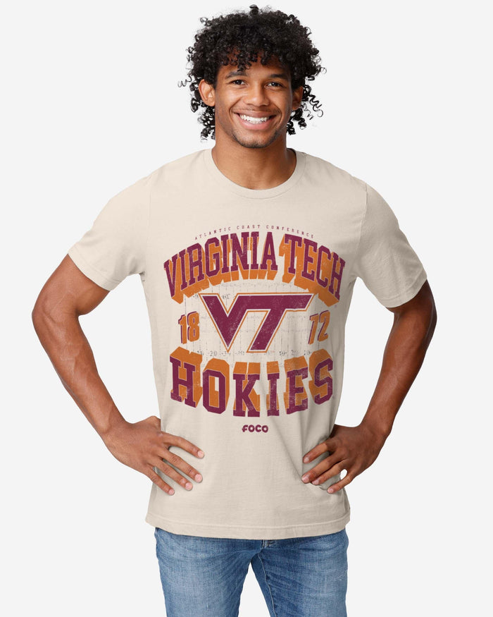 Virginia Tech Hokies Field Arched Wordmark T-Shirt FOCO - FOCO.com