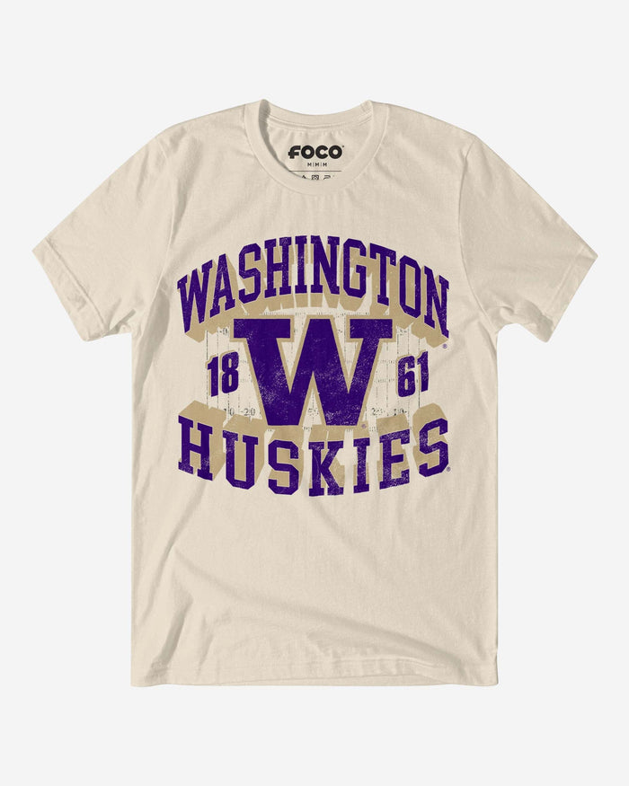 Washington Huskies Field Arched Wordmark T-Shirt FOCO S - FOCO.com