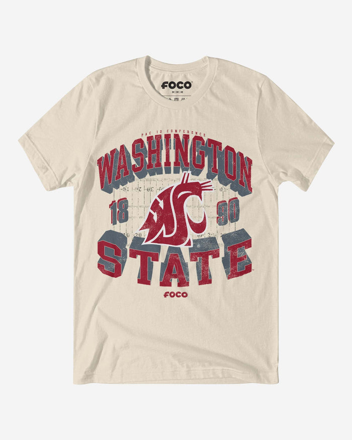 Washington State Cougars Field Arched Wordmark T-Shirt FOCO S - FOCO.com