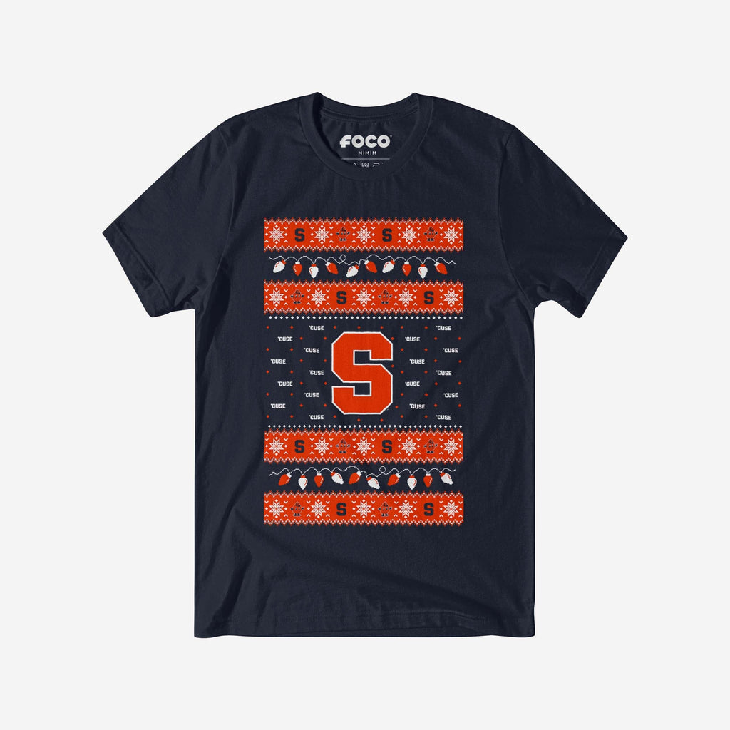 Syracuse Orange Holiday Lights Sweater T-Shirt FOCO S - FOCO.com