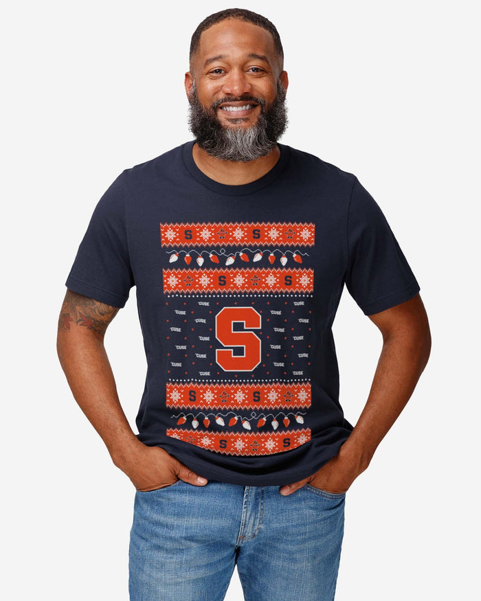 Syracuse Orange Holiday Lights Sweater T-Shirt FOCO - FOCO.com