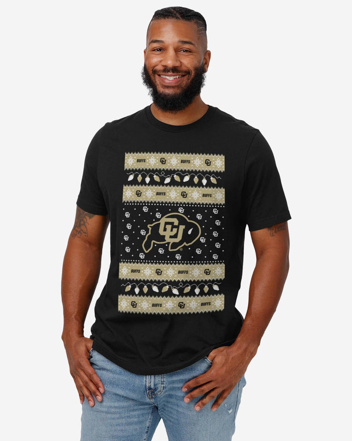 Colorado Buffaloes Holiday Lights Sweater T-Shirt FOCO - FOCO.com