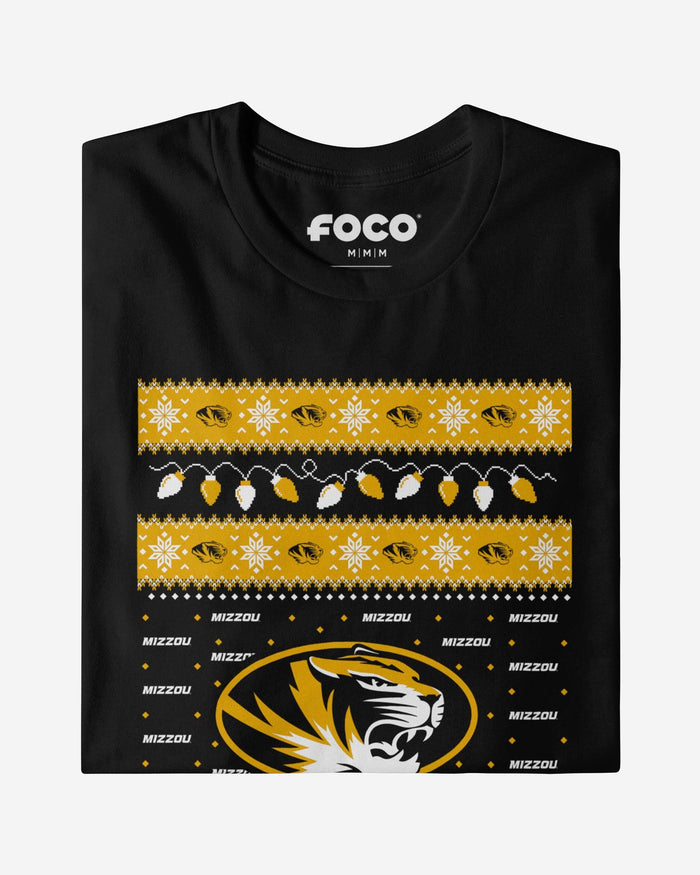 Missouri Tigers Holiday Lights Sweater T-Shirt FOCO - FOCO.com