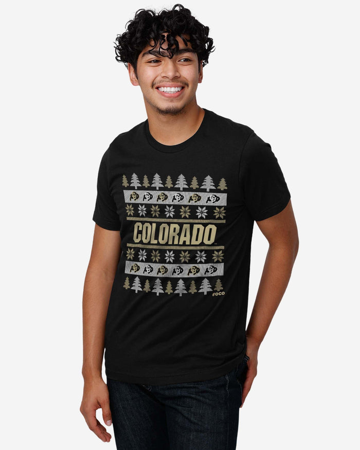 Colorado Buffaloes Holiday Sweater T-Shirt FOCO - FOCO.com