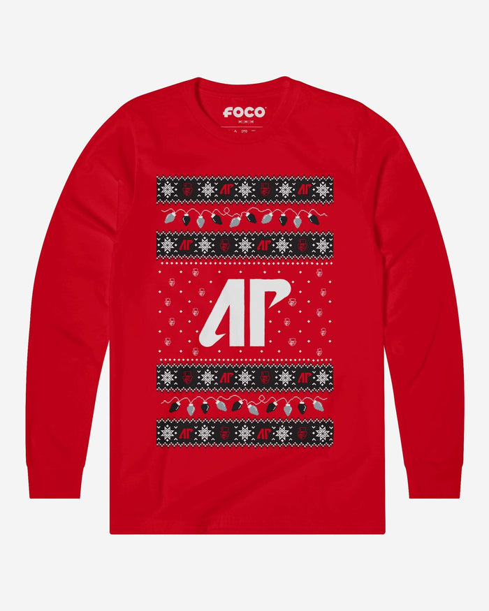 Austin Peay Governors Holiday Lights Sweater Long Sleeve T-Shirt FOCO S - FOCO.com