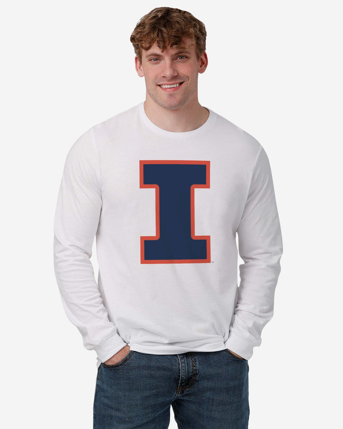 Illinois Fighting Illini Primary Logo Long Sleeve T-Shirt FOCO - FOCO.com