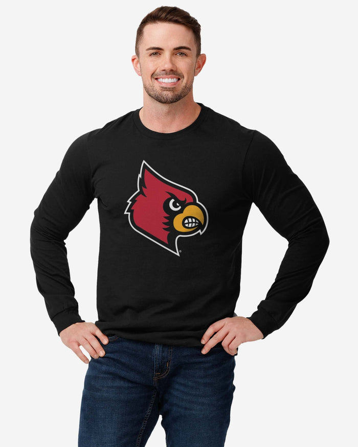 Louisville Cardinals Primary Logo Long Sleeve T-Shirt FOCO - FOCO.com