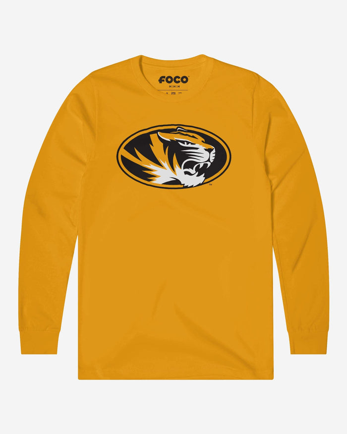 Missouri Tigers Primary Logo Long Sleeve T-Shirt FOCO Gold S - FOCO.com