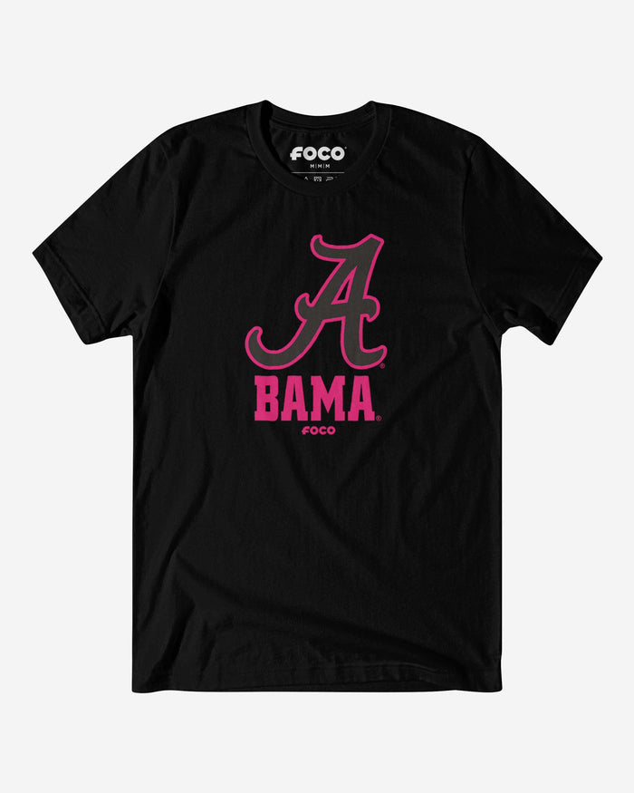 Alabama Crimson Tide Highlight Reel T-Shirt FOCO Black/Neon Pink S - FOCO.com