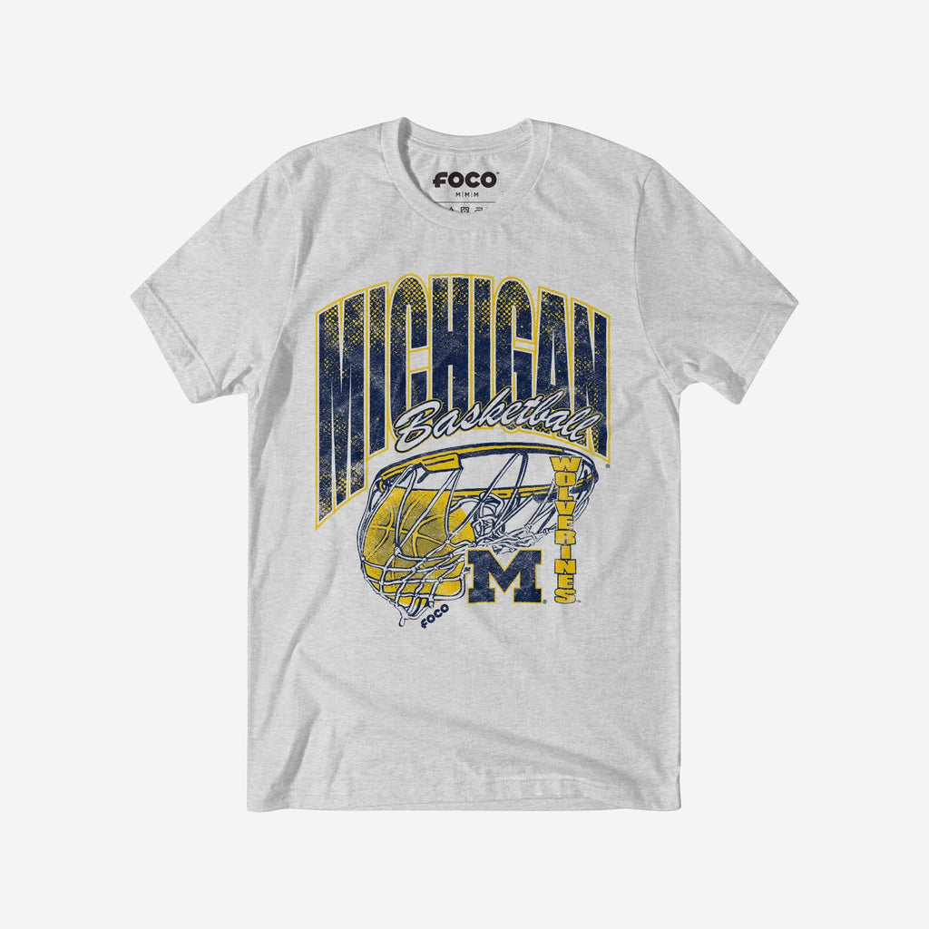 Michigan Wolverines Script Swish T-Shirt FOCO S - FOCO.com