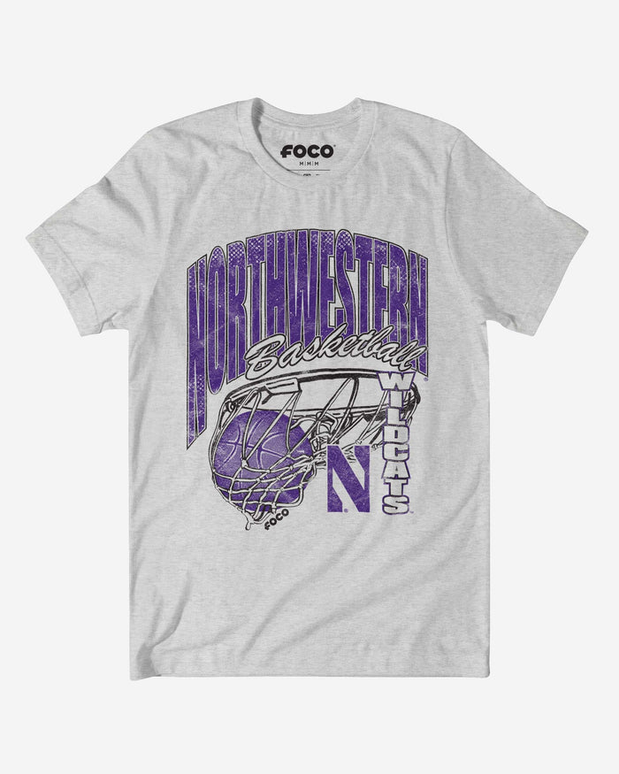 Northwestern Wildcats Script Swish T-Shirt FOCO S - FOCO.com