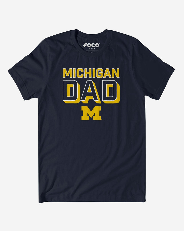 Michigan Wolverines Team Dad T-Shirt FOCO - FOCO.com