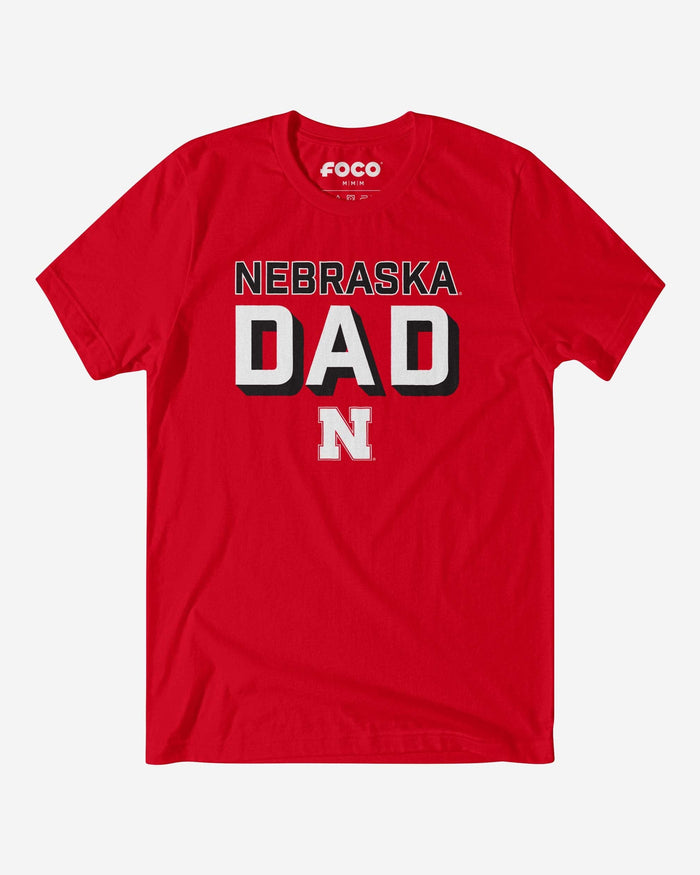 Nebraska Cornhuskers Team Dad T-Shirt FOCO S - FOCO.com