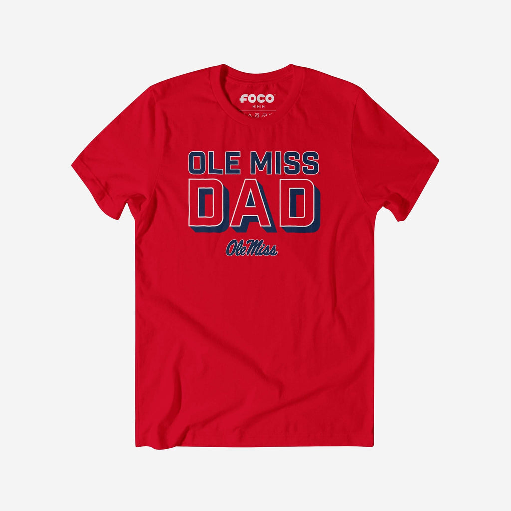 Ole Miss Rebels Team Dad T-Shirt FOCO S - FOCO.com