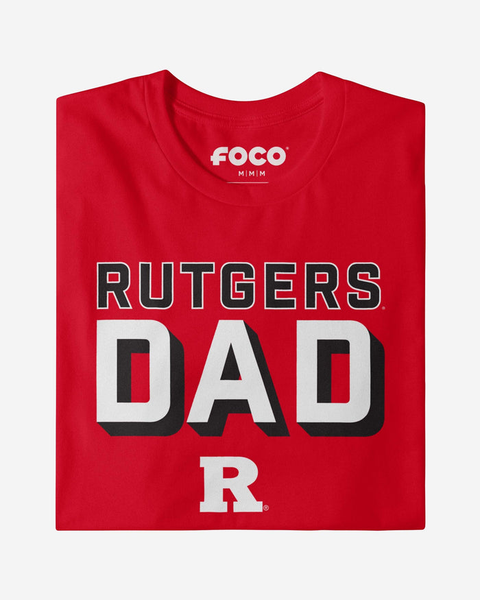 Rutgers Scarlet Knights Team Dad T-Shirt FOCO - FOCO.com