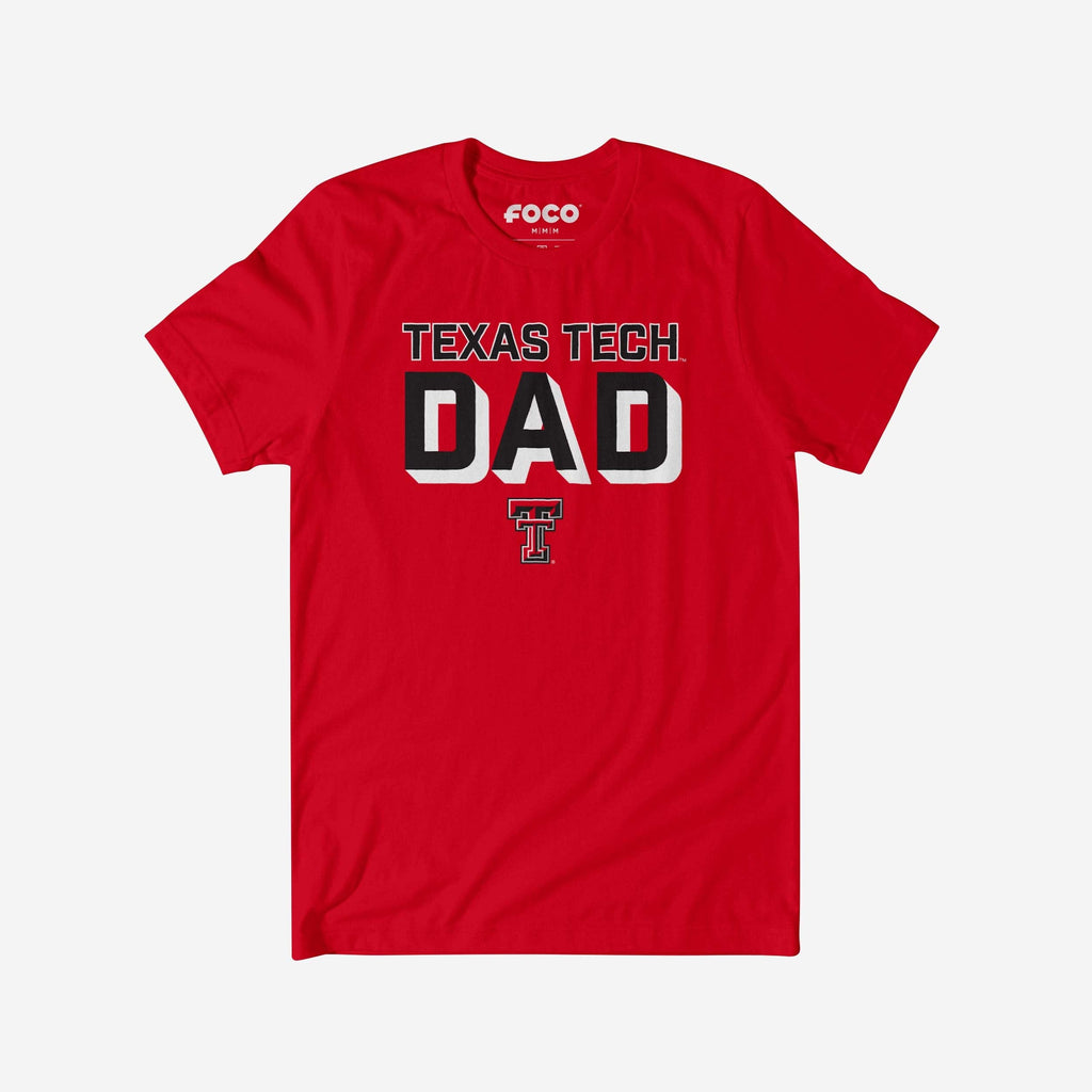 Texas Tech Red Raiders Team Dad T-Shirt FOCO S - FOCO.com