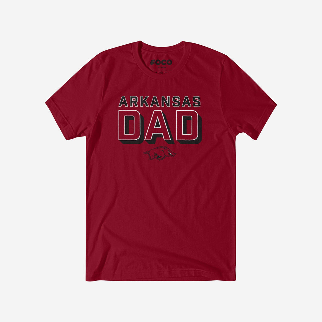 Arkansas Razorbacks Team Dad T-Shirt FOCO S - FOCO.com