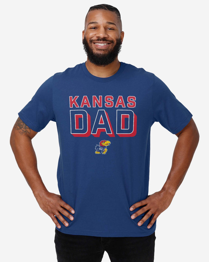 Kansas Jayhawks Team Dad T-Shirt FOCO - FOCO.com