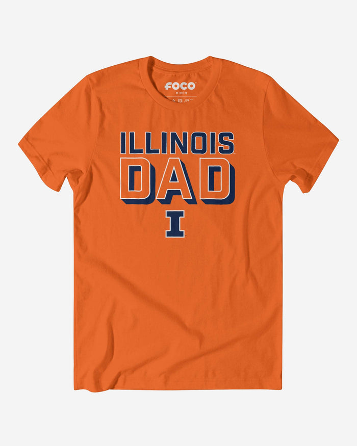 Illinois Fighting Illini Team Dad T-Shirt FOCO S - FOCO.com