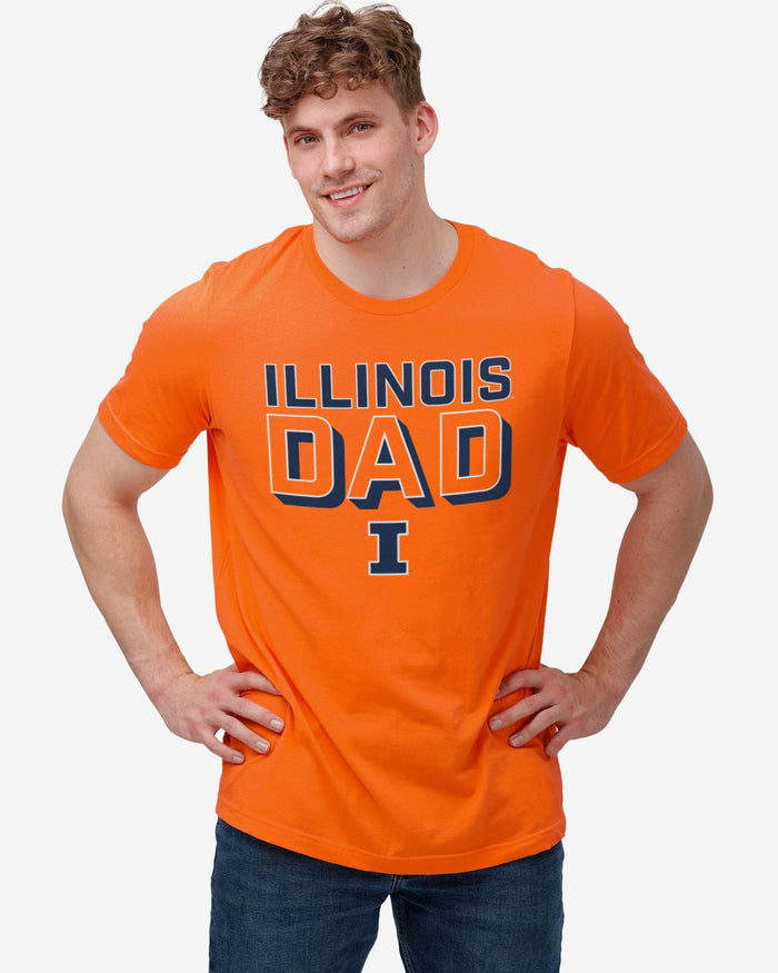 Illinois Fighting Illini Team Dad T-Shirt FOCO - FOCO.com